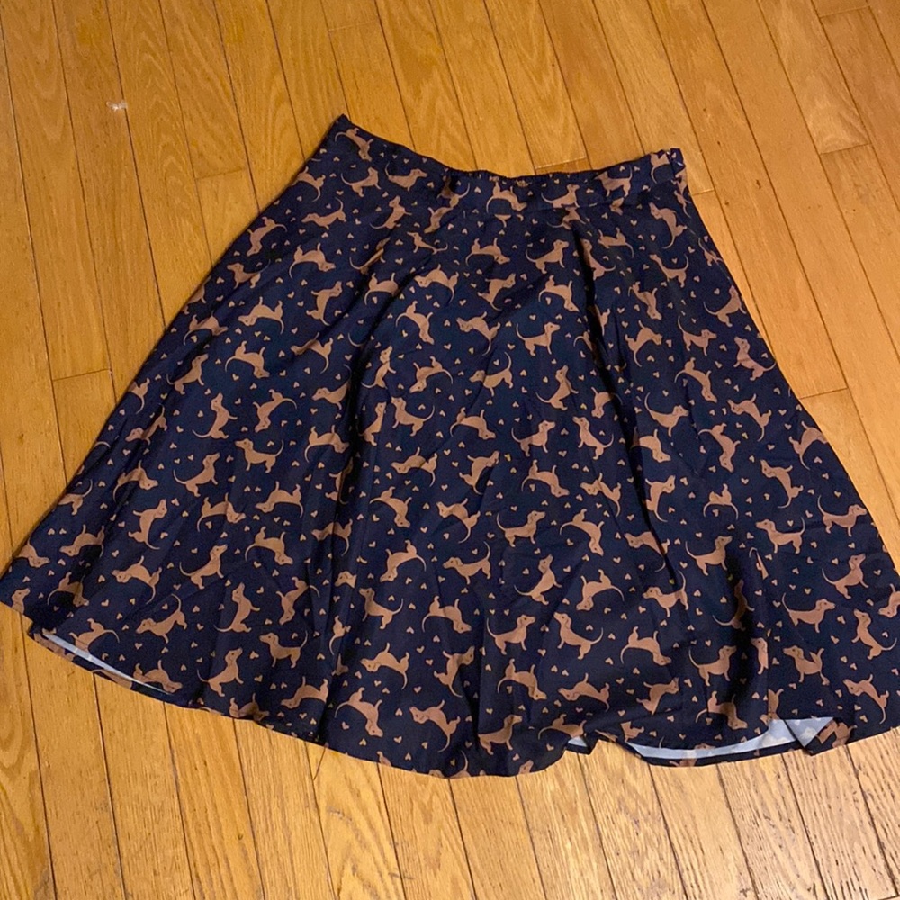 ModCloth Wiener dog skirt Size XL